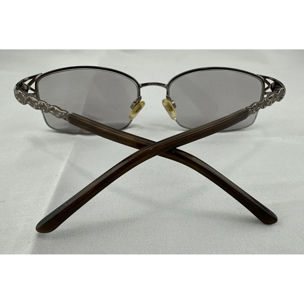 Sophia Loren's Beau Rivage 60 Eyeglasses Frame Women's Gunmetal Half‎ Rim 53-17